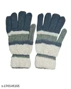 Woolen Winter Gloves for Men & Women (Multicolor, Free Size)