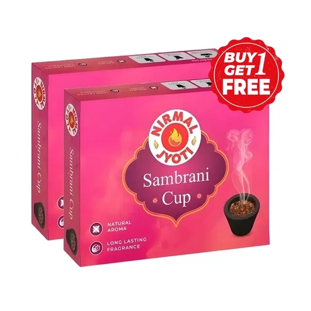 निर्मल ज्योति संब्रानी कप ड्राई कोन धुप 2X12 Pcs (बय 1 गेट 1 फ्री)