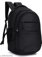 Polyester Backpack for Men & Women, Black