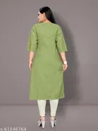 Floral Embroidered Cotton Blend Kurti for Women 