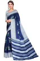 Khadi Silk Printed Saree for Women 