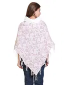 Woolen Self-Design Ponchos for Women 