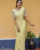Chiffon Embroidered Saree for Women 