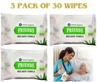 Nobel Hygiene Friends 10 Pcs Bed Bath Towels Wipes 