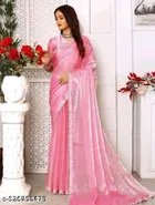 JImmy Choo Saree for Women, Pink 