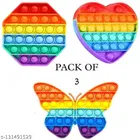 Silicone Pop It (Multicolor, Pack of 3)