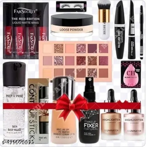 Face Makeup Combo, Multicolor, Set of 1