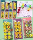Round Shape Stamp for Kids (Multicolor, Pack of 20)