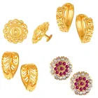 Gold Plated Designer Earrings Set for Women & Girls 