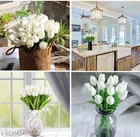 Artificial Tulip Lily Flower Sticks for Women, Pack of 5 