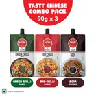 Wok Tok by Veeba Green Chilli Sauce + Red Chilli Sauce + Soya Sauce Combo 