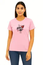 Cotton Blend T-shirt for Women, Pink & Maroon, Pack of 2 