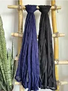 Cotton Blend Solid Dupatta for Women 