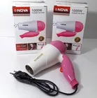 Plastic Hair Dryer for Men & Women (Pink & White, 100 W)