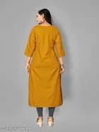 Solid Embroidered A-line Kurti for Women, Pack of 2 
