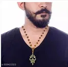 Gold Plated Rudraksh Beads Mala Chain for Men 