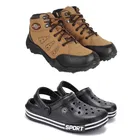 Combo of Casual Shoes with Clogs for Men 