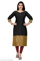 Banarasi Silk Printed Kurti for Women 