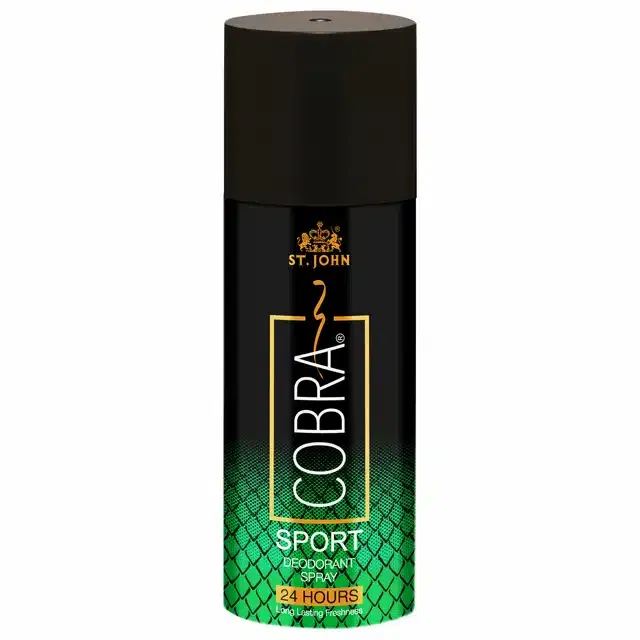 ST.JOHN Deo Cobra Sport Limited Edition Deodorant Body Spray for Lon g Lastin g Protection150 ml