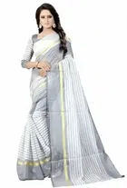 SVB साड़ी पोलीकॉटन सिल्क साड़ी 