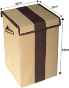 Canvas Laundry Basket,Multicolor,  