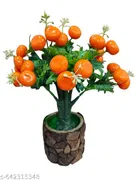 Plastic Artificial Flower With Pot,Multicolour