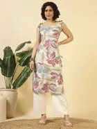 Tie Up Cotton Kurti for Women 
