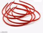 Plastic Hair Band for Women (Multicolor, Pack of 12)