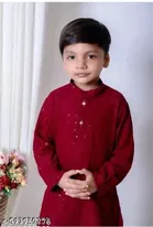 Embellished Rayon Kurta Set for Boys 