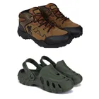 Combo of Casual Shoes with Clogs for Men 