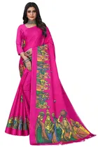Art Silk Printed Saree for Women 