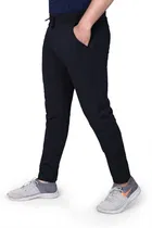 Lycra Straight Fit Trackpants for Men 
