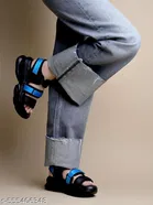 Solid Synthetic Sandals for Girls 