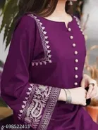 Embellished Animal Print Kurta Set for Women 