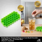 Silicon Honeycomb Shape Ice Cube Mould Tray-37 Cavities Mold 