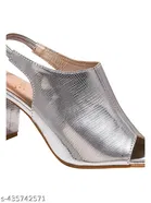 Embellished Pointed Toe Block Heels for Kids 
