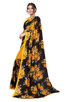 Women Georgette Printed Saree With Unstitched Blouse 