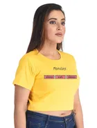 Cotton Blend Printed Tops for Women 