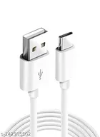 Mobile Type-C Charging Cable (White, 1 m)