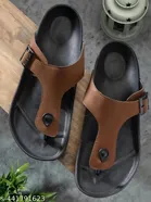 Flipflops for Men (Brown & Black, 6)