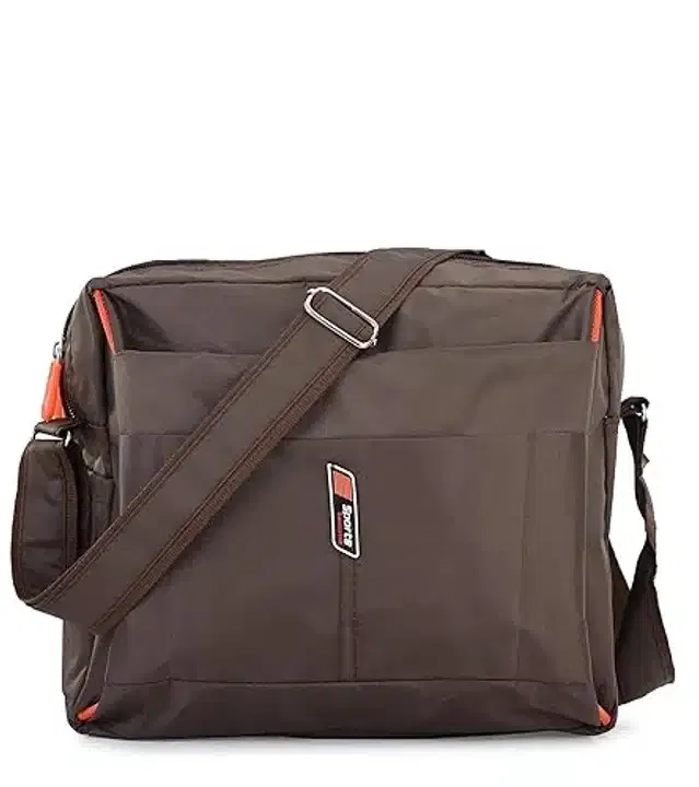 Stylish Travel Sling Bag (Brown, 9x3x7 inches)