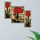 MDF 3 Pcs Designer Wall Painting for Home & Office 