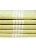 Cotton Solid Face & Hand Towels (Yellow, Pack of 5 ) (34x14 inches)