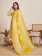 Cotton Printed Kurta with Pant & Dupatta for Women 