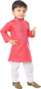 Cotton Printed Kurta & Pajama Set for Boys 