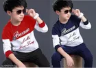 Cotton Blend Round Neck T-Shirts for Boys 