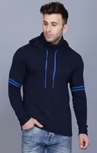 Full Sleeves Hooded Neck with Mask T-Shirt for Men 