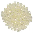 Plastic Pearl Beads for Jewellery Making (White, 100 g)