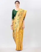 Jacquard Zari Woven Saree for Women 