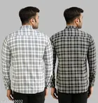 Cotton Blend Checked Shirts for Men, Multicolor 